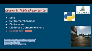 Learning Python - Week4 / Exception Handling Basics