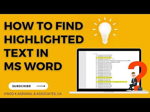 How to find highlighted text in Ms Word | Easiest way to find highlighted text