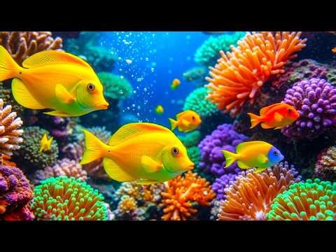 Deep Sea Tranquility 4K 🐠 Relaxing Aquarium & Peaceful Ocean Ambient Sounds