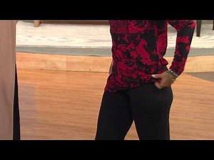 Susan Graver Stretch Cotton Petite Full Length Leggings with Nancy Hornback