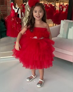 Ready for the Holi-yays!!🌲❤️🌟 Our Isabela dress is one of our top picks for any celebration! This holiday season is sure to be filled with fun and activities. Your little princess will love to twirl and show off her look at any party! ❄️Who else loves to dress up for holiday parties? PRICE: $350.00 AGE RANGE: 6 months- 9 years SHOP NOW: 👉 https://www.ittybittytoes.com/products/isabela-dress-red?variant=32086640066662 | Itty Bitty Toes
