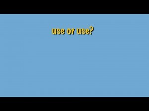 Use or use?