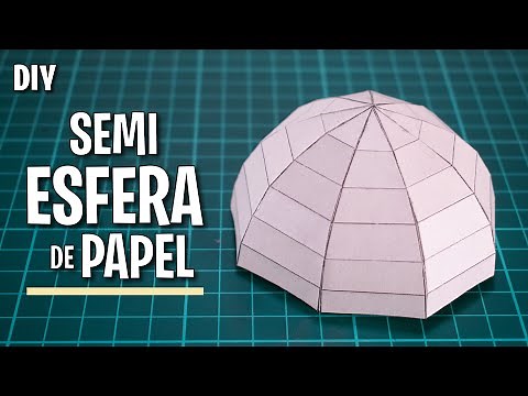 How to make a paper hemisphere