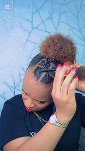 14K views · 208 reactions | Roll/twist the hair then crisscross is the game here. Products used : siri edge control gel #naturalhair #edgecontrol #4chairstyles | Caro Mathini | Facebook