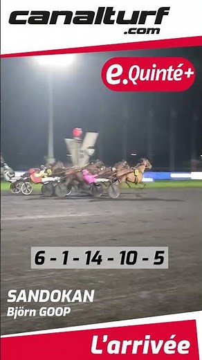 🏁Arrivée QUINTE+ Pmu Prix Melusina, Vendredi à Paris-Vincennes🥇SANDOKAN (6) - Björn GOOP
