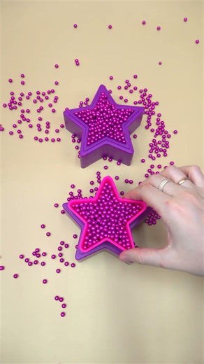 Elegant Bead Cascade | ASMR 🟣✨ #asmr #satisfying #stonebeads