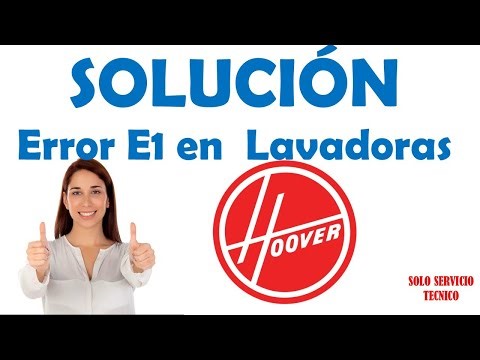 How to easily fix error E1 on Hoover washing machines - Technical Service Only.