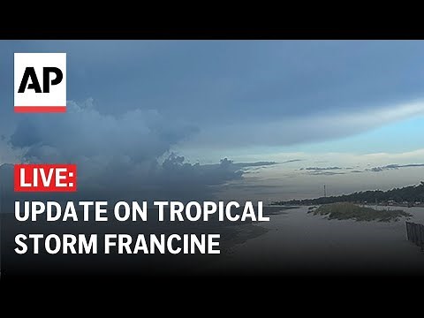 LIVE: Update on Tropical Storm Francine by the National Weather Service