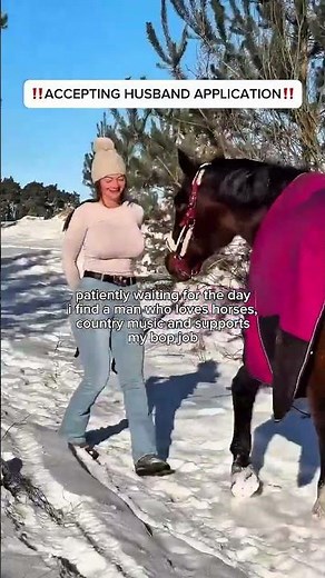 still searching for my future husband… applications open 🥹❤️ #husband #farmgirl #snow #bop #country