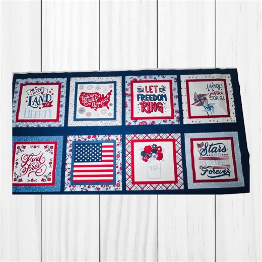 Patriotic Quilt Panel Liberty & Justice Riley Blake P15717 - Etsy