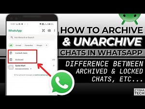 🗂️ What Are Archived Chats in WhatsApp? Uses, Settings & Difference from Locked Chats (2025 Guide)