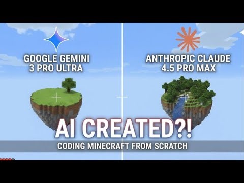 Gemini 3 Pro Ultra vs Claude 4.5 Pro Max: Coding MINECRAFT from Scratch (In 10 Mins)
