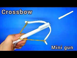 Origami crossbow mini gun | How to make paper gun step-by-step | paper craft