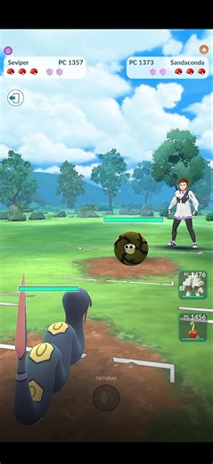 💥Seviper Vs Sandaconda, PVP Batalla de Serpientes en Pokémon Go💥 #Pokemongo #pokémon #short