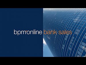 Creatio bank sales demo video: CRM for banks and financial institutions
