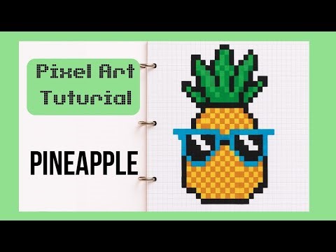 Pixel Art Tutorial: Drawing Pineapple Step by Step