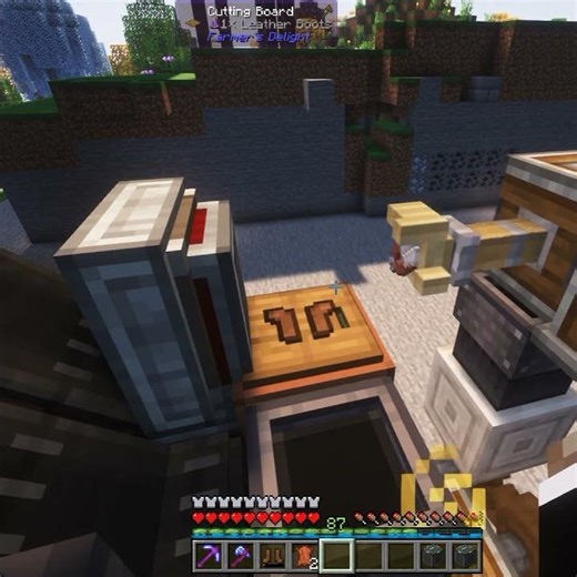 Well, technically it works?!... #create #farmersdelight #valhelsia