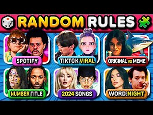 Ultimate Music Quiz 🎲 RANDOM QUIZ 🧩 (Guess, Save One Song, Finish the Lyrics) | Music Quiz