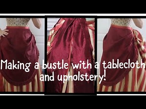 Making A Bustle Skirt | Bustle Gown Part 6 #costube