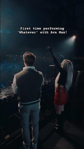 First time performing ‘Whatever’ with Ava Max! 🎶