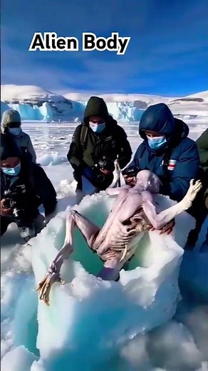 😲Alien Body Found in Ice Antarctica Mystery Creature Discovery Shocks Scientists#MysteriousCreature🫣