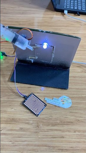 Arduino Automatic Door Lock control using Servo Motor &Raindrops sensor