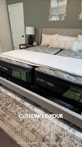 The GhostBed Split King offers the perfect solution for couples. Customize your sleep settings on each side and enjoy a restful night together. 🛏️❤️ | GhostBed
