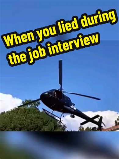 I just lied during the job interview... #helicopter #aviation #aviationlovers #flying #funnyreels
