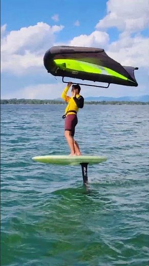Wing Foiling with the HOVERAir AQUA