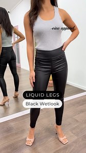 185K views · 959 reactions | The Liquid Legs in Black Wetlook. They’re FINALLY here!!! The Liquid Legs are DIVINE. Super comfy, they feel SO GOOD on. And they look unreal with their sexy waxy look. The thick band around the tum is perfect, we know you’ll love them :) x x Shop HERE: vineapparel.com/collections/bottoms/products/liquid-legs | Vine Apparel | Facebook