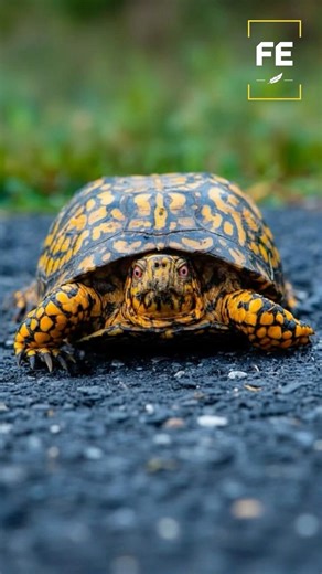 “Slow, Steady, Stunning: Meet the Most Colorful Turtles on Earth l Box turtle #turtles #shorts