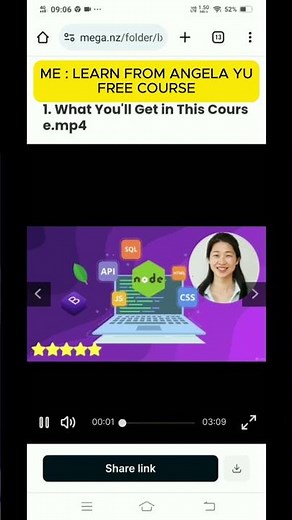 Angela YU Free full stack web development course 😀 (Link in description)