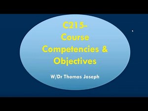C215 Course Competencies & Objectives