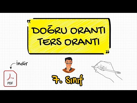 Doğru Orantı - Ters Orantı / 7. Sınıf + PDF