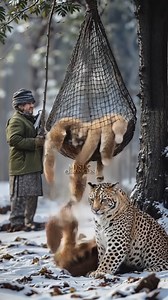 27K views · 835 reactions | Smart leopard gets human help to rescue her cubs trapped #animals #rescue #humanty | Blue X Studio Imaginary Animals | Facebook