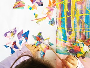 Eric Carle Tissue Paper Stars - Oh Creative Day