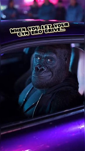 POV: Your Uber driver is a Silverback 🦍💨 #shorts #jdm #ai