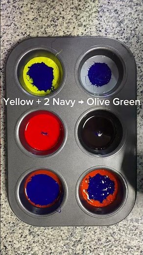 “How Navy Blue Changes Everything: Color Mixing Magic! 🎨”