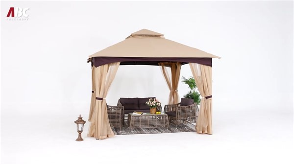 "Introducing ABCcanopy's Premium Fabric Patio Canopy with its elegant ...