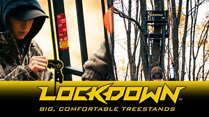 Get Rid of Those Pivoting Jaws! Lockdown™ Treestands are the safest option on the market. https://huntriversedge.com/collections/lockdown-ladder-stands | Rivers Edge Treestands