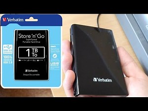 Verbatim store n go 53023 1TB UNBOXING AND TEST