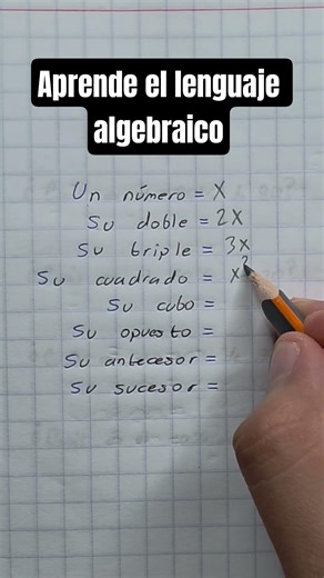 Aprende el lenguaje del álgebra fácil