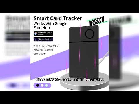 Android Tracker Smart Card Rechargeable Locator Work with Google's Find Hub App Navigation Device So