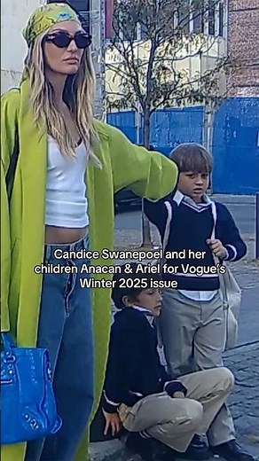 Candice Swanepoel & Her Kids - Vogue Photoshoot