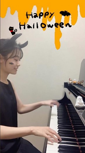 ハロウィンなので練習の合間に曲作って弾いてみた🎃 ￼#ハロウィン #ピアノ #作曲 #halloween #piano #compose #fyp #ピアノ練習 #曲作ってみた