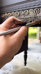 Forsaken Vintage Buffet gets glammed up and ends up as an entry piece in a high end restaurant.🖤🧡 | ReLove ReStore