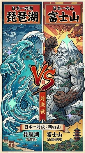 【琵琶湖 】（琵琶湖VS富士山）富士山を琵琶湖に沈めたら…どうなる？ #滋賀観光 #雑学