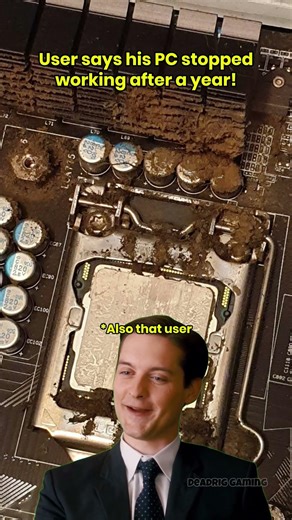 User says his PC stopped working after a year!