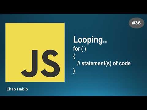 Learn JavaScript in Arabic - #36 Looping - for loop