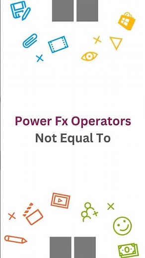 Learn about the Power Fx Not Equal To operator #powerfx #microsoft #coding
